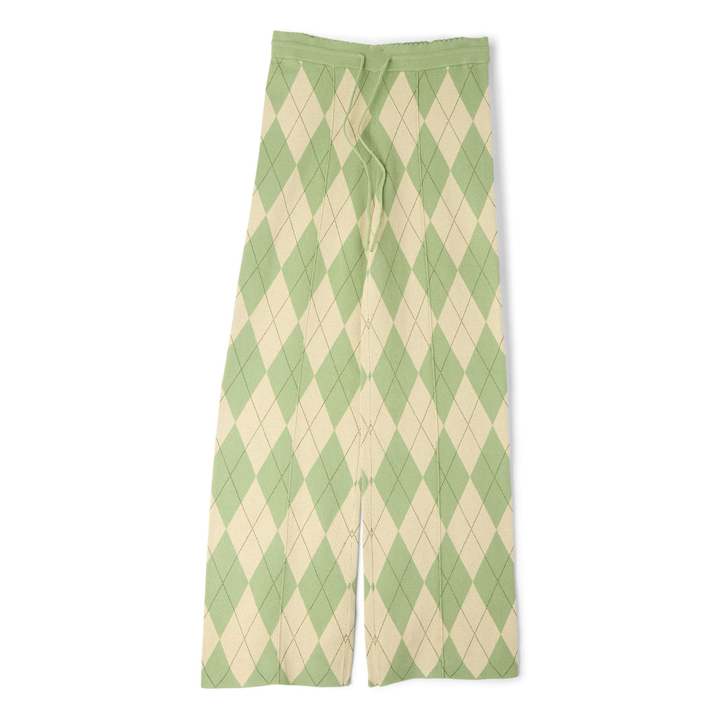 House of Sunny Argyle Lounge Pant (Matcha) - Image 4