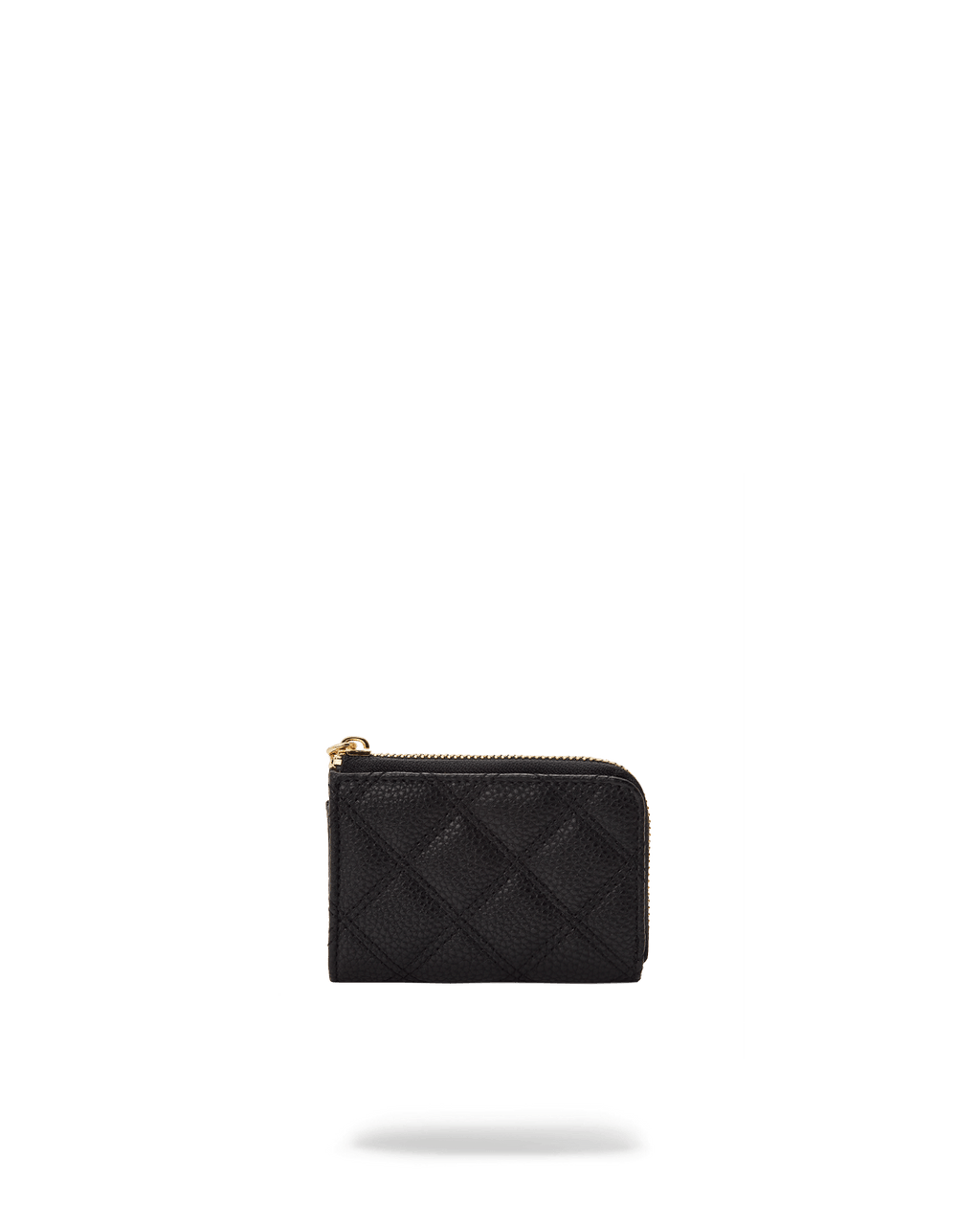 Noir Quilt Gold Chain Shark Wallet - Image 5