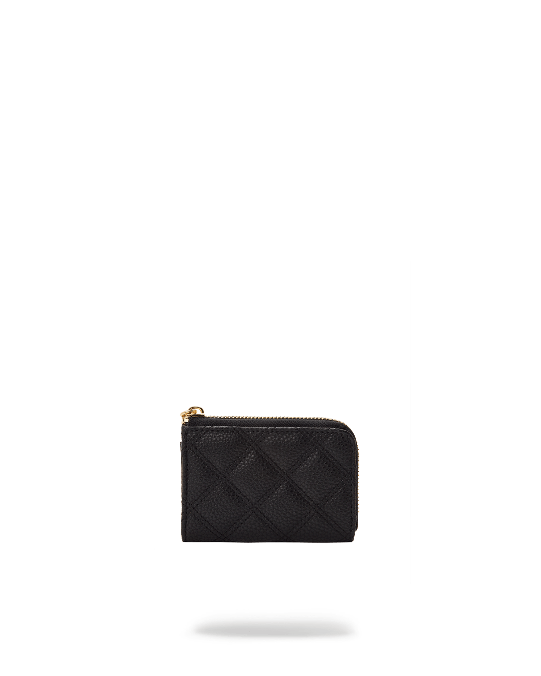 Noir Quilt Gold Chain Shark Wallet - Image 5