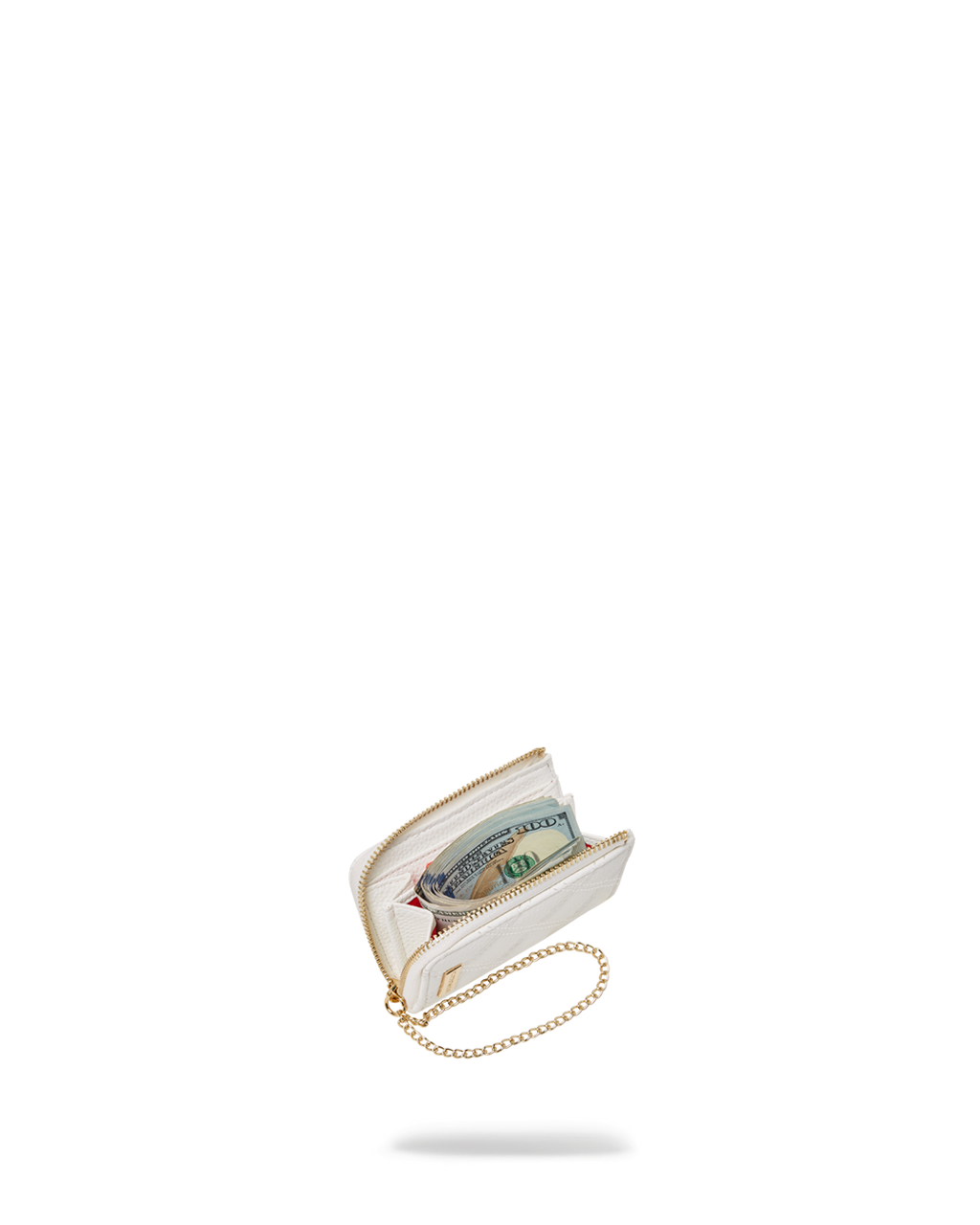 RIVIERA LE BLANC GOLD CHAIN SHARK WALLET