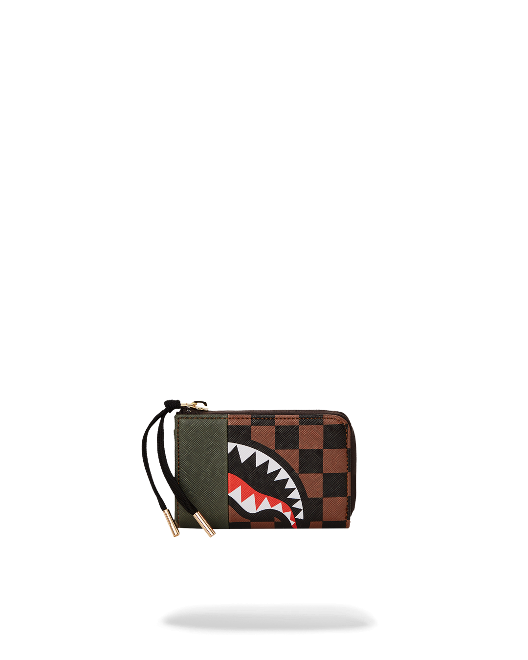 Exterior Gold Zip Pocket Sharks in Paris Wallet - Image 3