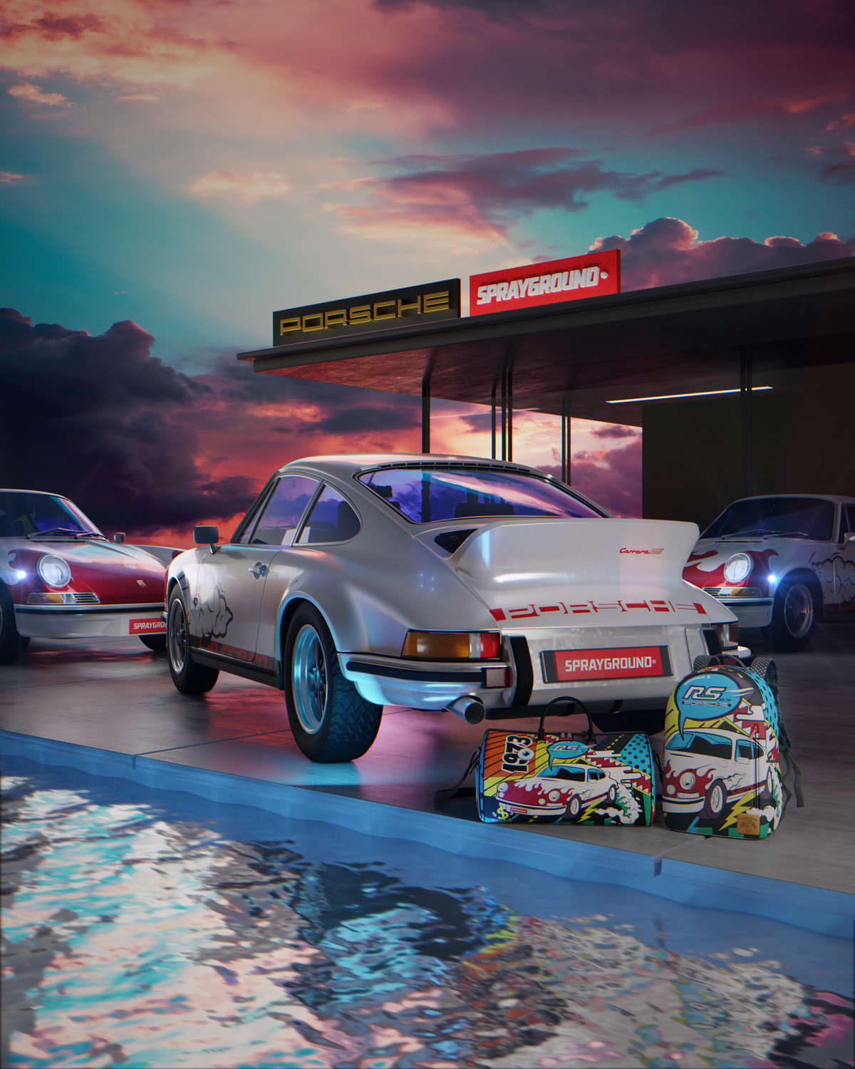 Porsche 1972 Collab Backpack (Only 1,191 Units Made) - Image 2