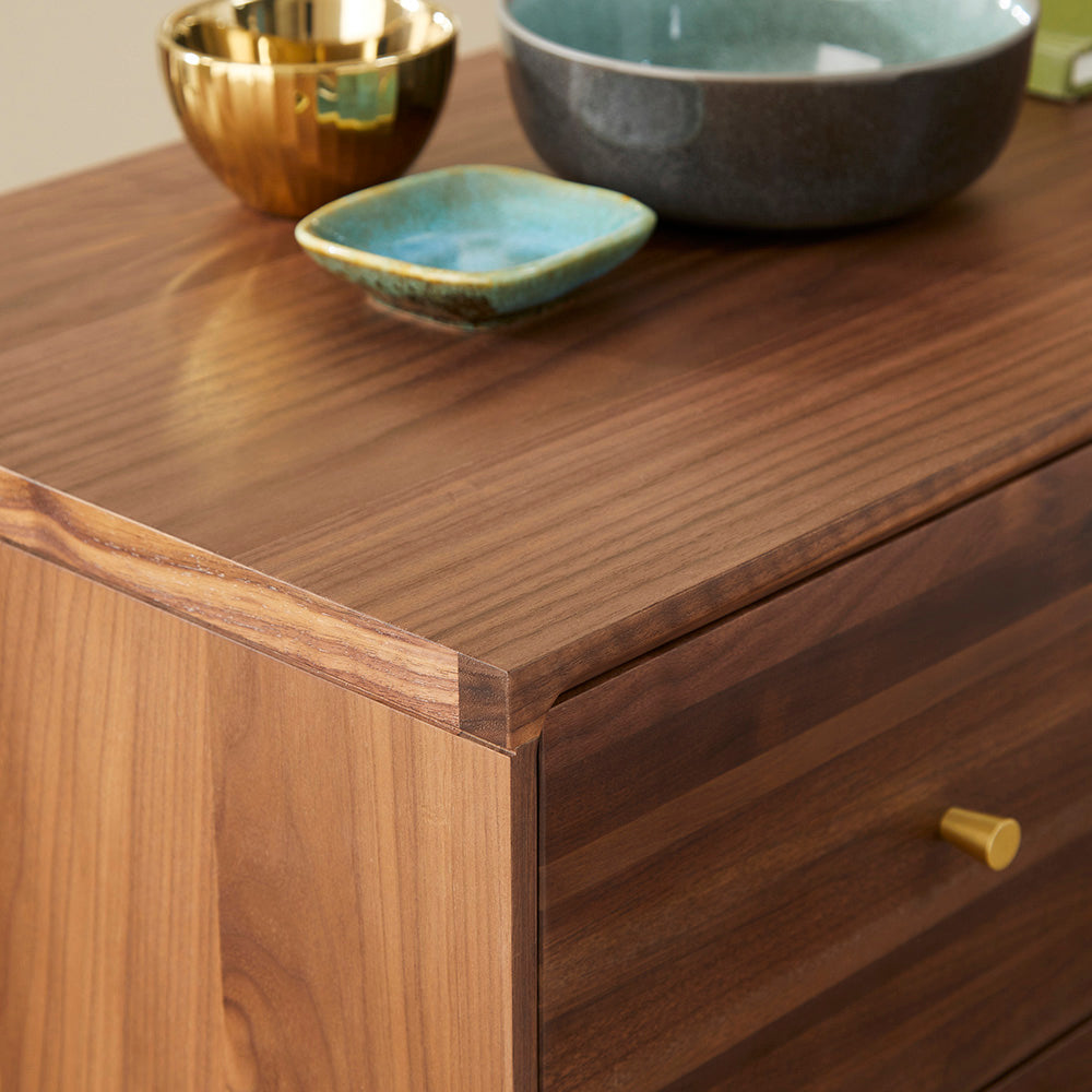 Wright Walnut Chest of 3 Drawers - Image 2