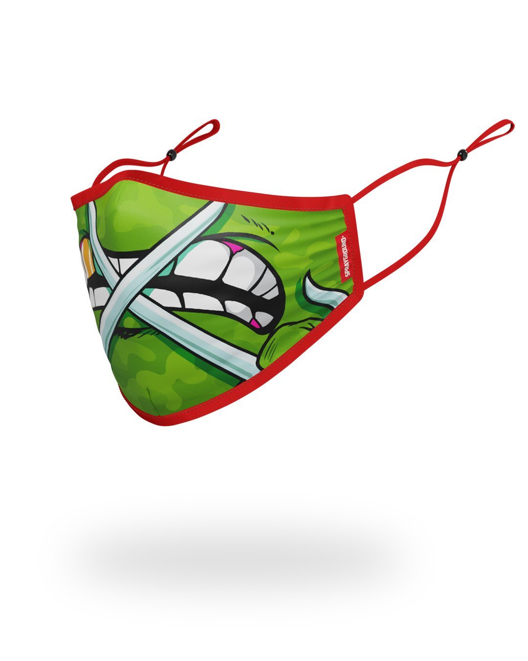 Adult Tmnt: Raphael Shark Form Fitting Face-Covering - Image 2