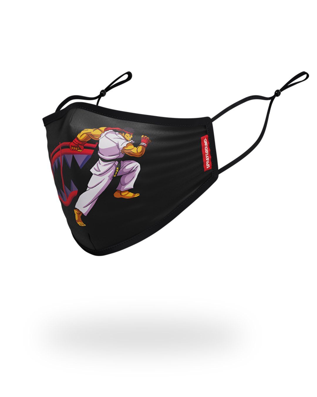 Adult Street Fighter Ryu Shark Form Fitting Face-Covering - Image 2