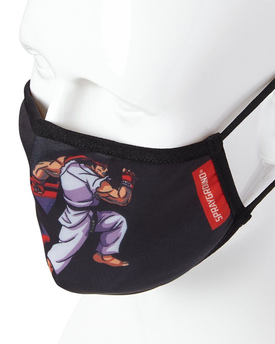 Adult Street Fighter Ryu Shark Form Fitting Face-Covering - Image 3