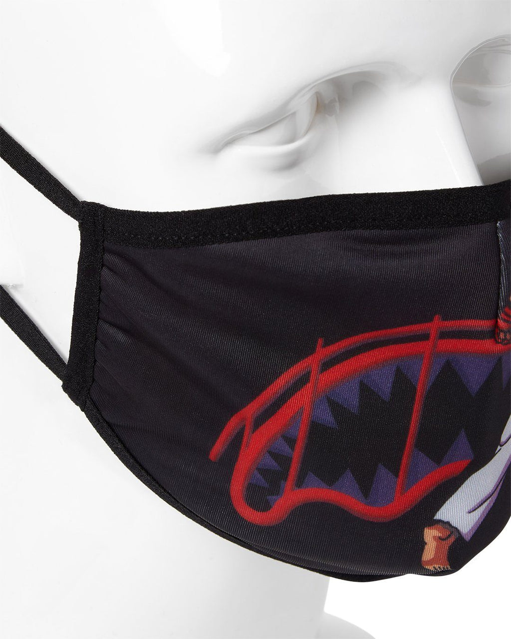 Adult Street Fighter Ryu Shark Form Fitting Face-Covering - Image 4