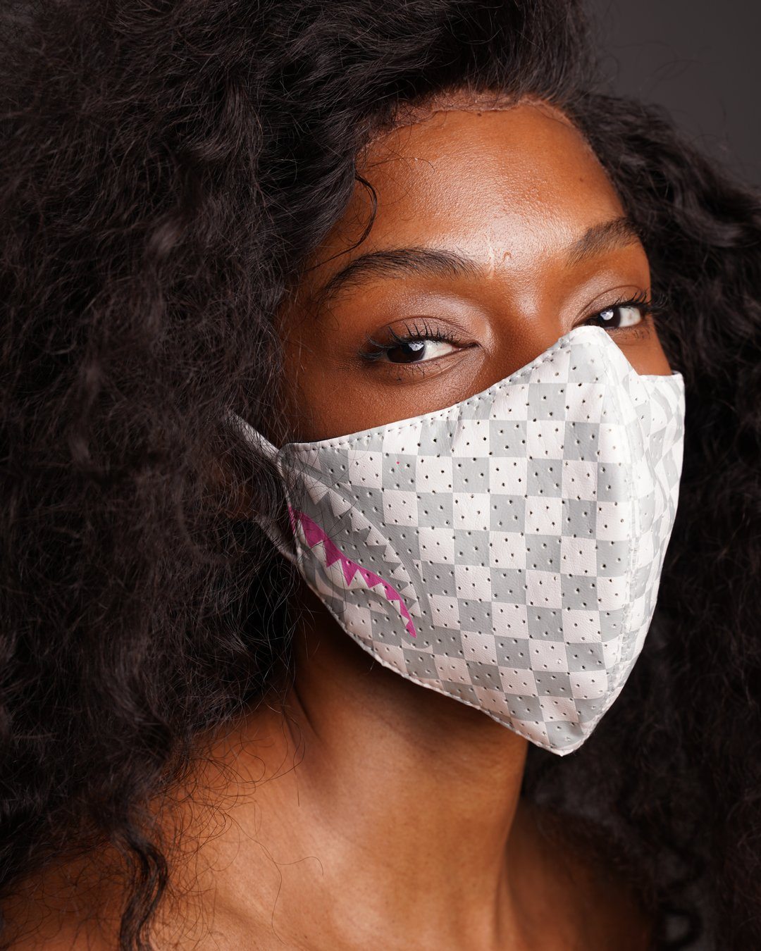 Rose All Day Vegan Leather Face Mask - Image 2