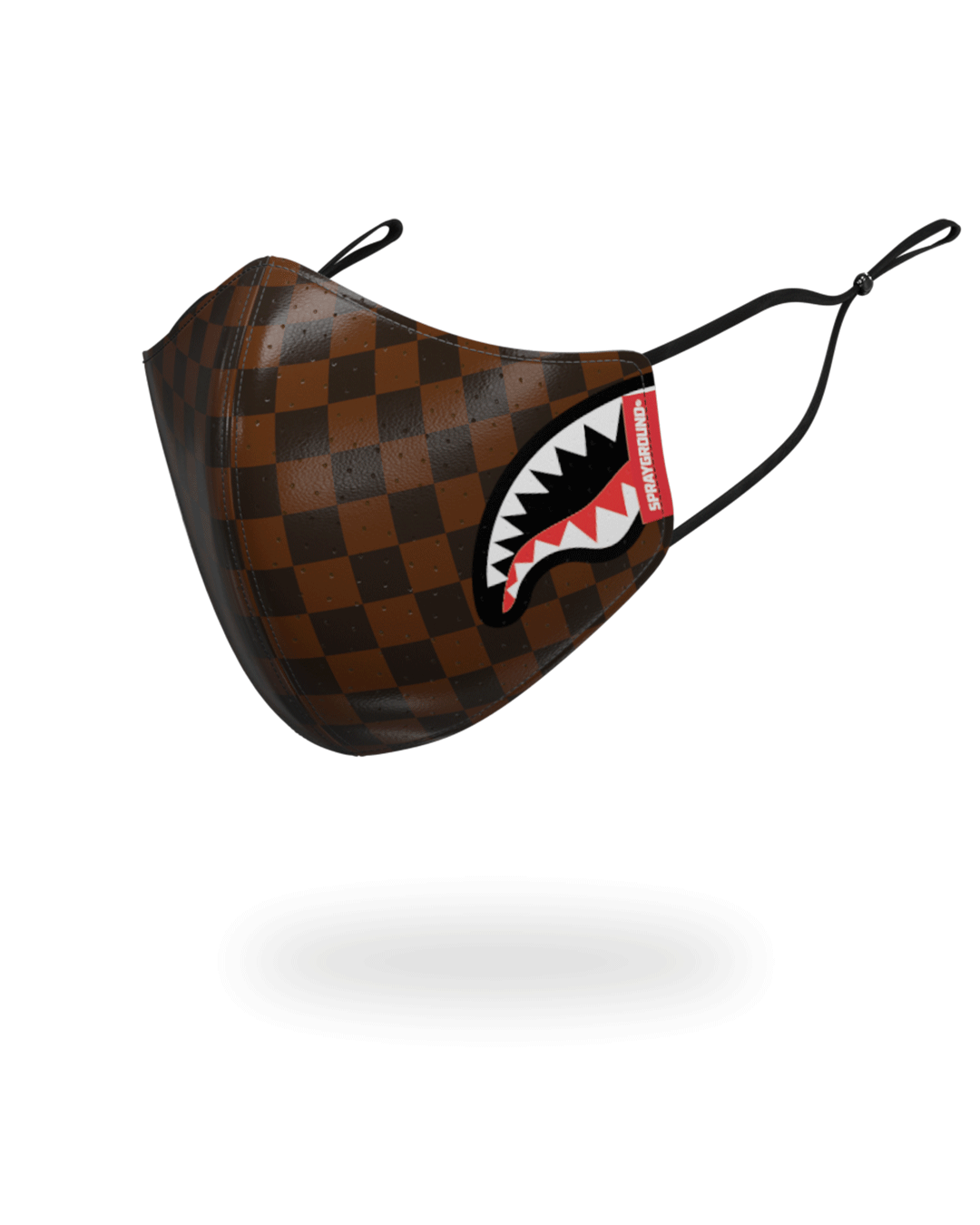 Sharks in Paris Vegan Leather Face Mask - Image 3