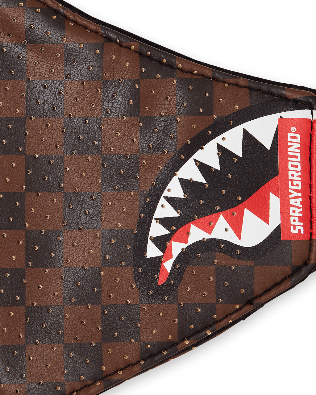 Sharks in Paris Vegan Leather Face Mask - Image 5