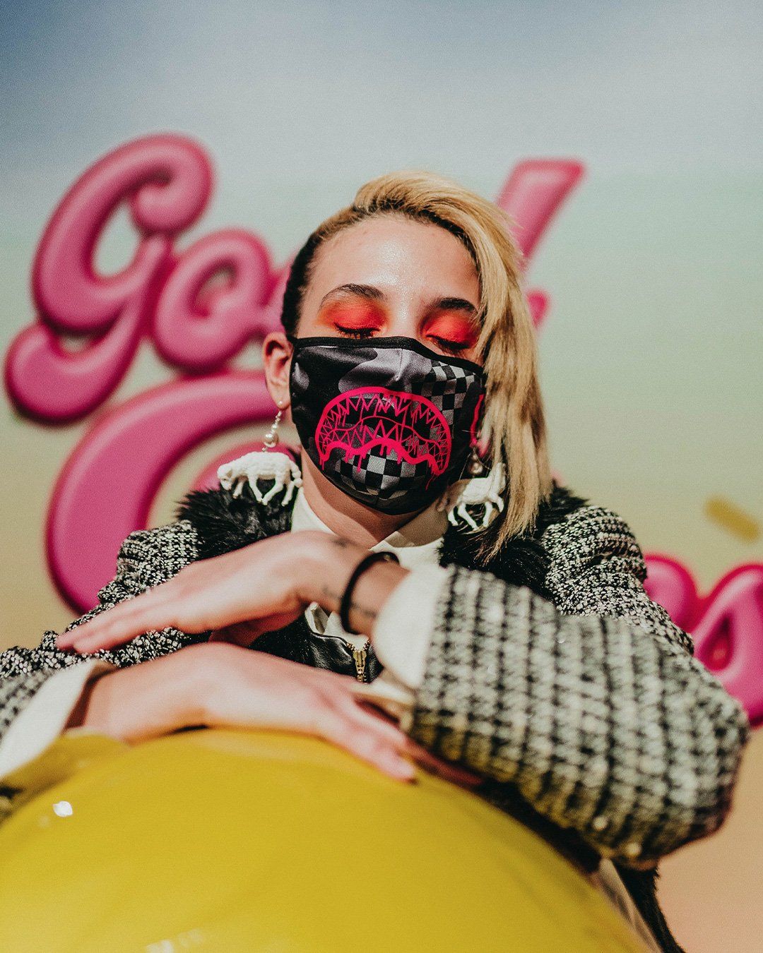3AM Pink Drip Face Mask - Image 4