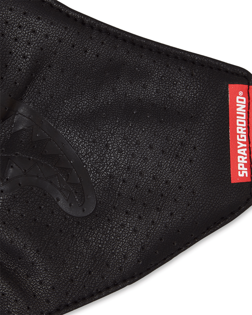 Midnight Shark Vegan Leather Facemask - Image 5