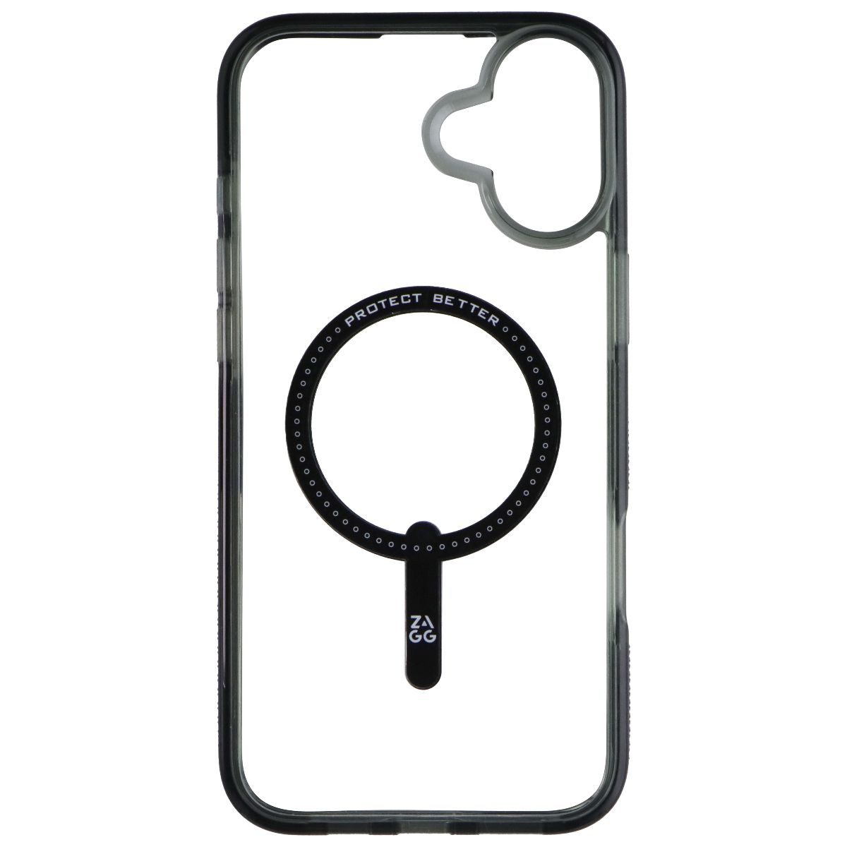 ZAGG Santa Cruz Snap Case for MagSafe for Apple iPhone 16 Plus - Clear/Black - New - Image 3