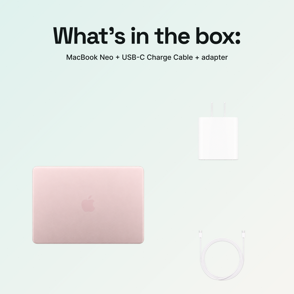 Apple MacBook Neo 13-inch 256GB 8GB RAM A18 Pro 6-Core CPU 5-Core GPU (2026) Blush - Image 5