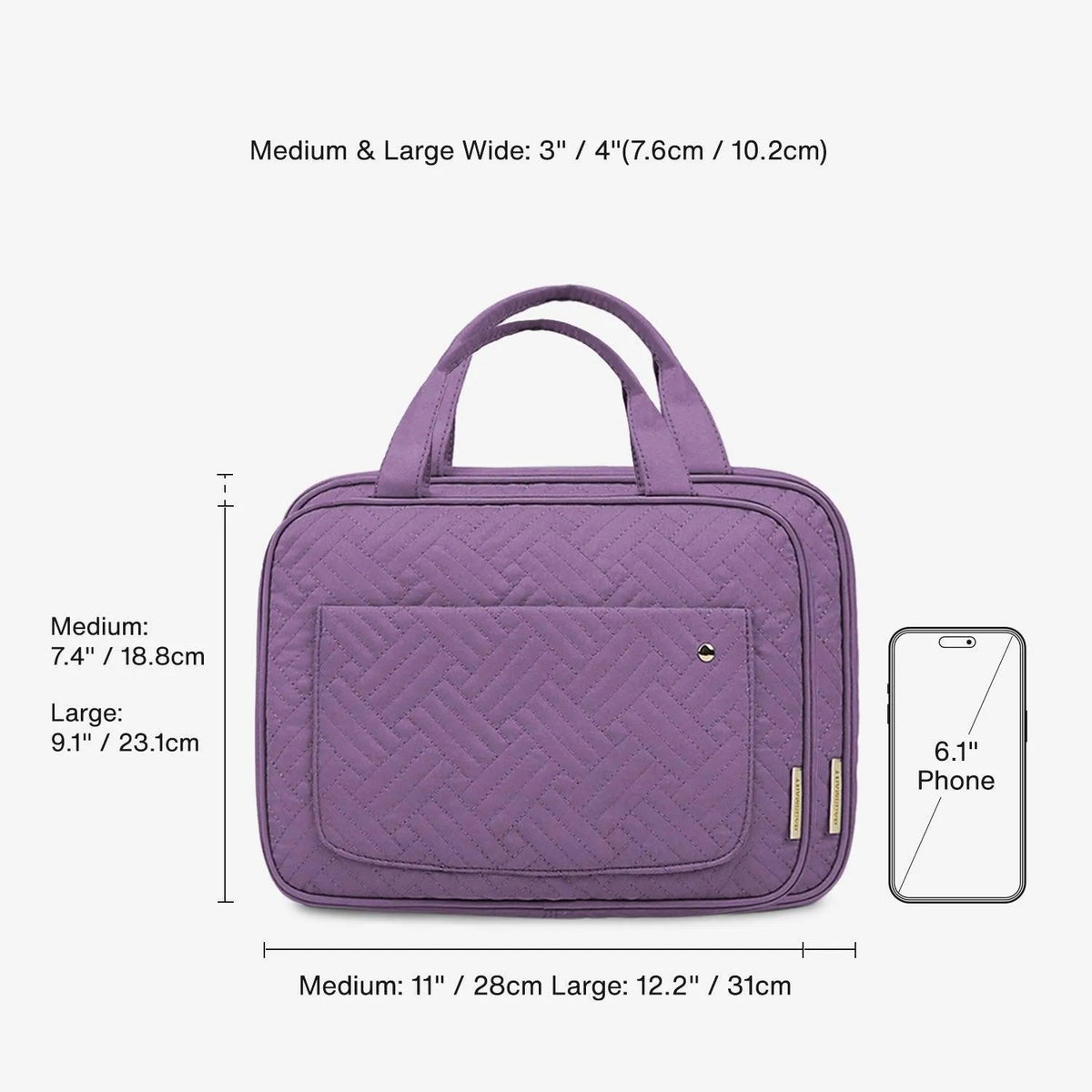 Bonchemin Purple The Space Saver Toiletry Bag - Image 5