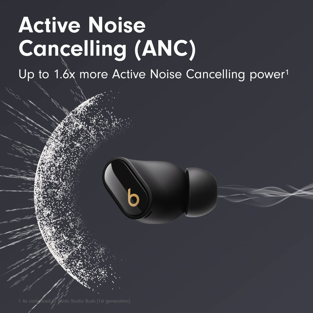 Beats Studio Buds + True Wireless Noise Cancelling Earbuds - Black/Gold - MQLH3LL/A - Image 2