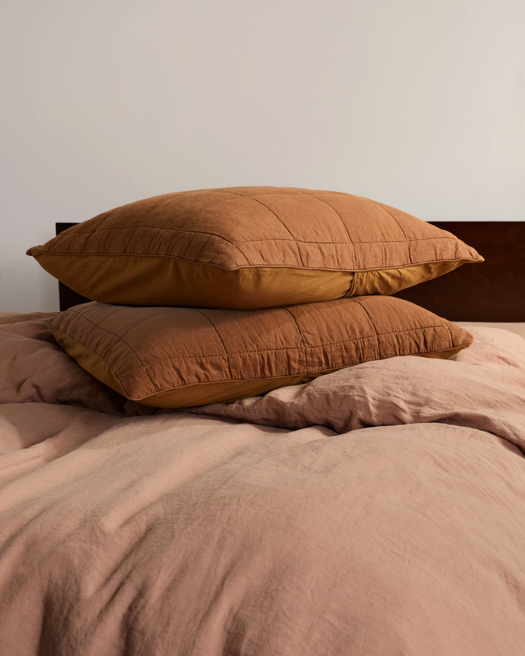Linen Box Quilted Sham Set (Tobacco) - Image 4