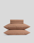 Brushed Cotton Sheet Set - Adobe Check F/Q