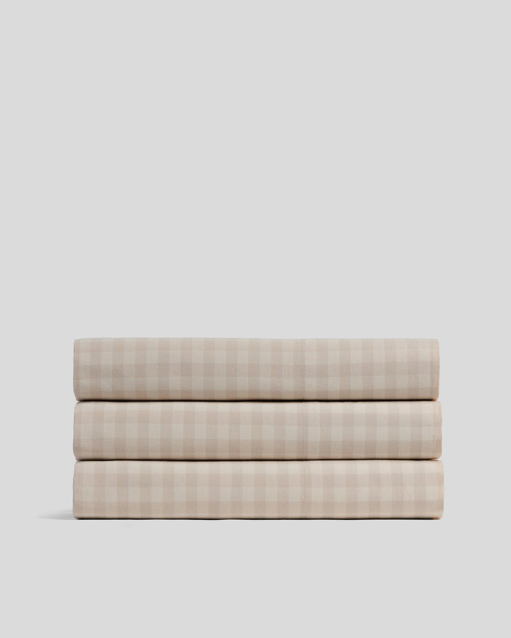 Brushed Cotton Top Sheet (Bone Check)
