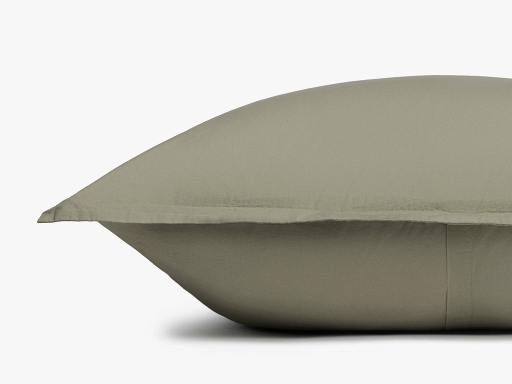 Brushed Cotton Euro Sham (Moss) - Image 4