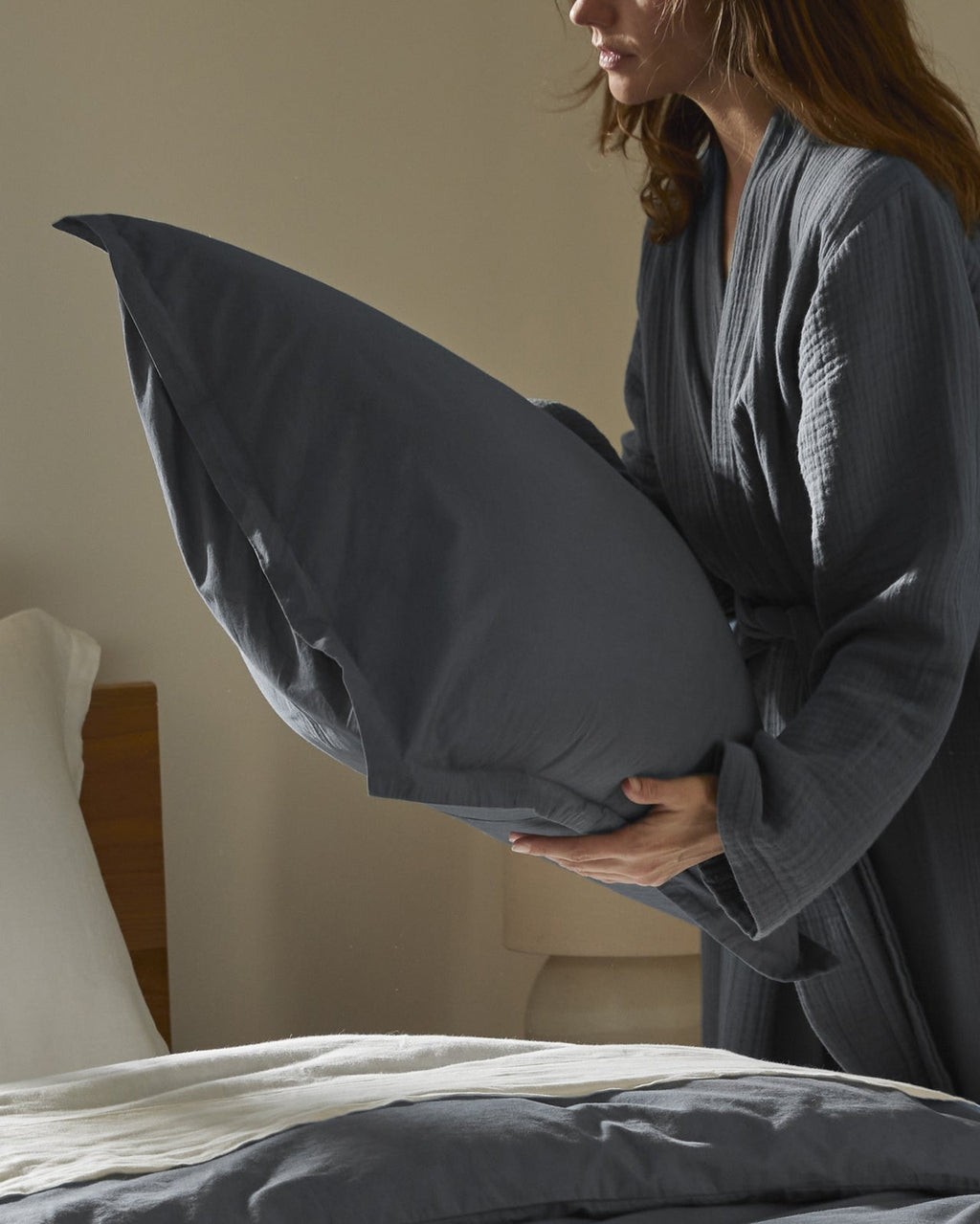 Brushed Cotton Sham Set (Dusk) - Image 4