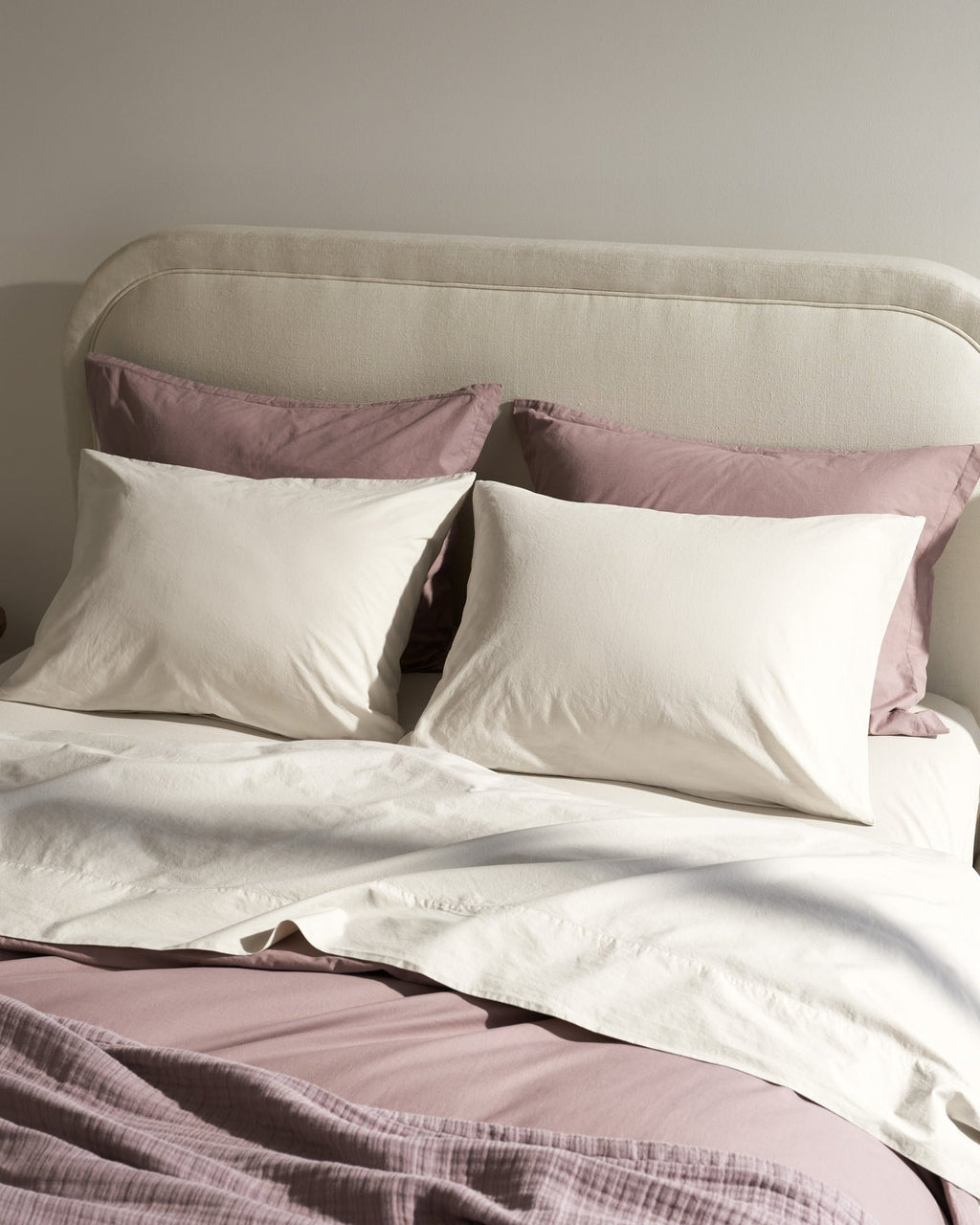 Brushed Cotton Sheet Set - Bone TW/XL - Image 2