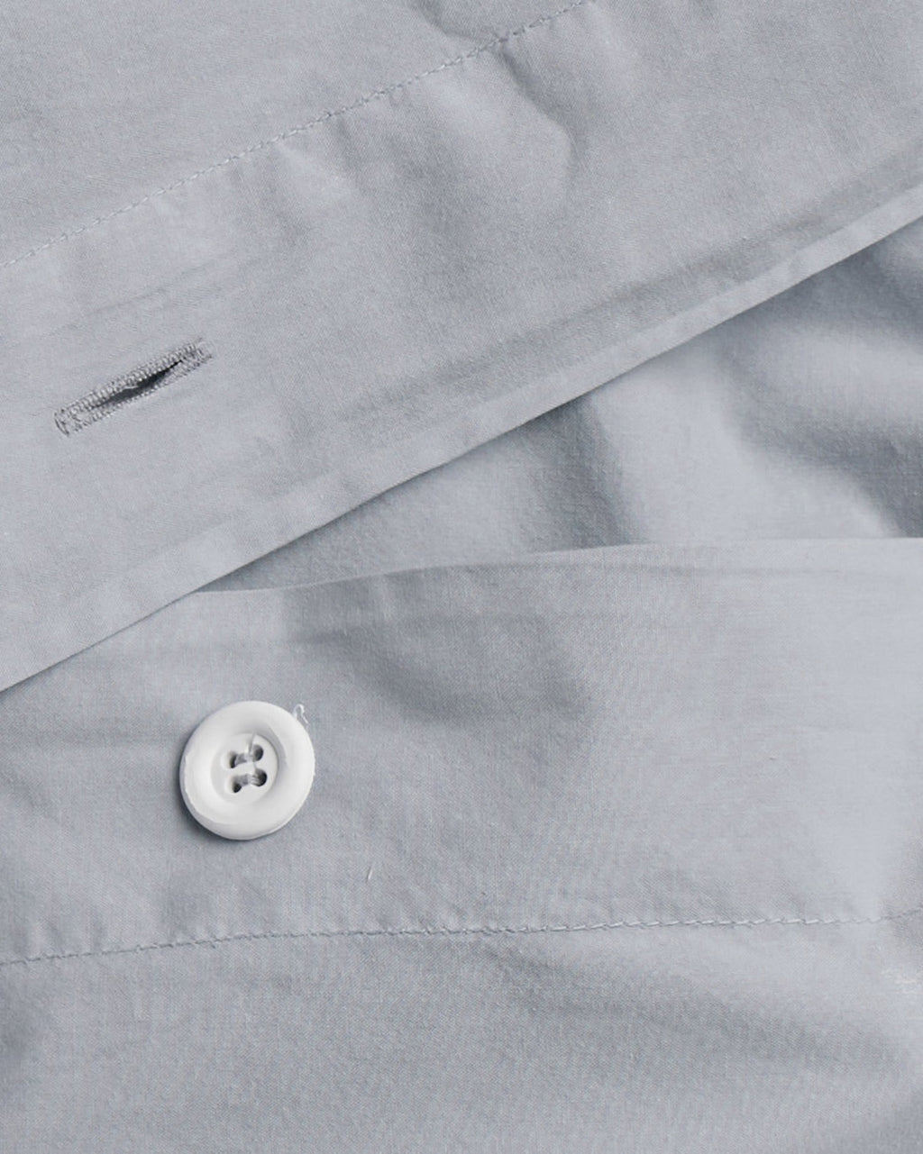 Brushed Cotton Duvet Cover Set - Sky F/Q - Image 3