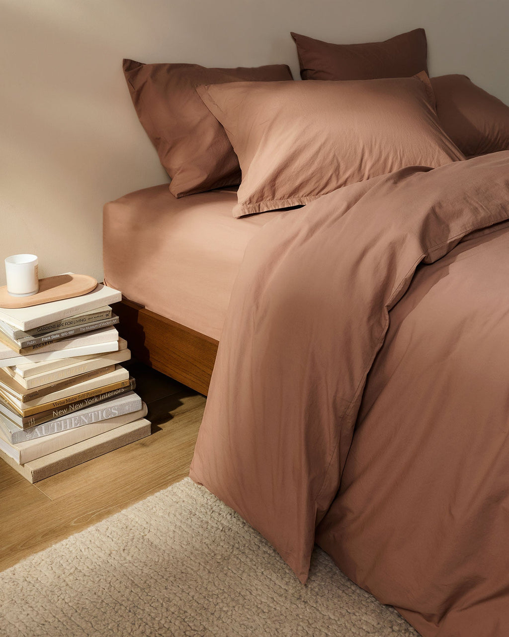 Brushed Cotton Duvet Cover Set - Adobe TW/XL - Image 2