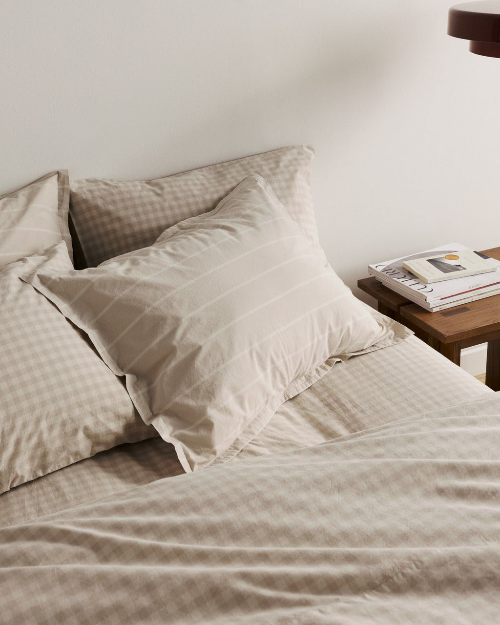 Brushed Cotton Top Sheet (Bone Check) - Image 4