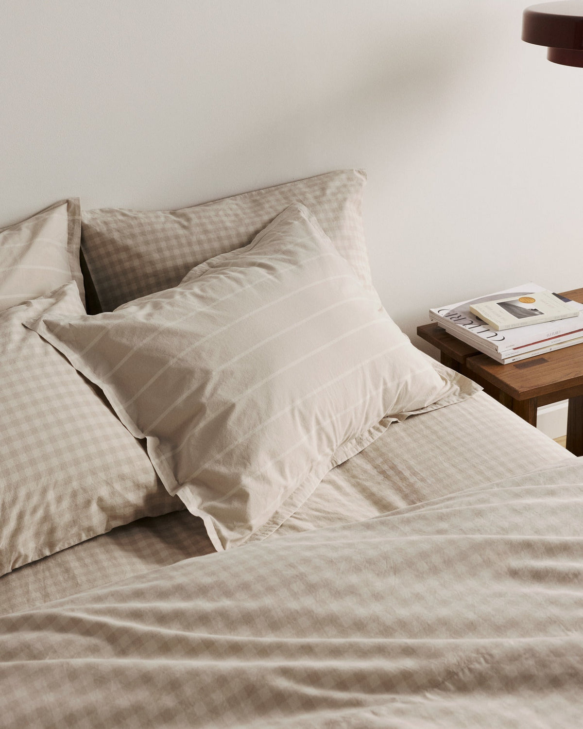 Brushed Cotton Top Sheet (Bone Check) - Image 4