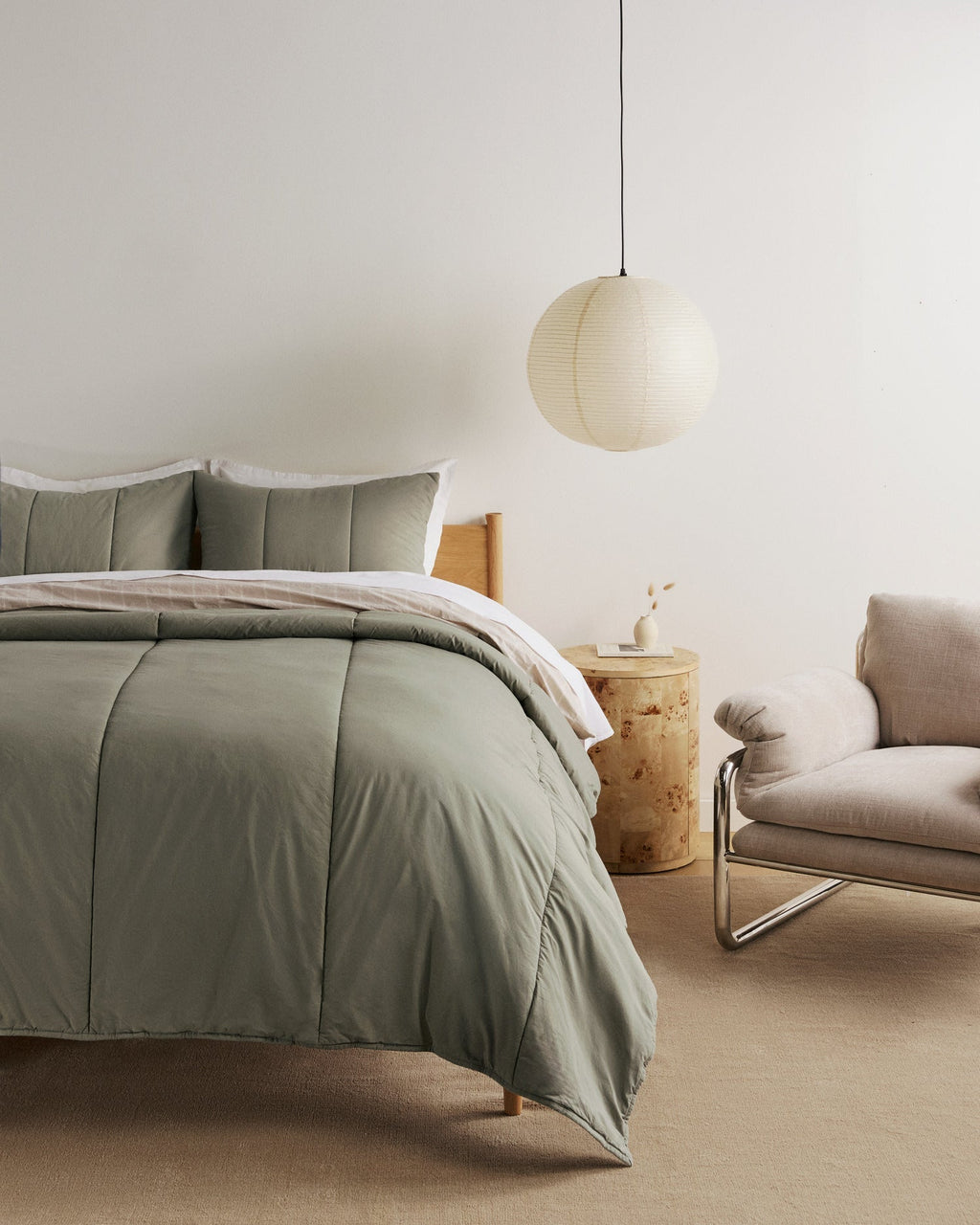 Brushed Cotton Quilt (Moss) - Image 5