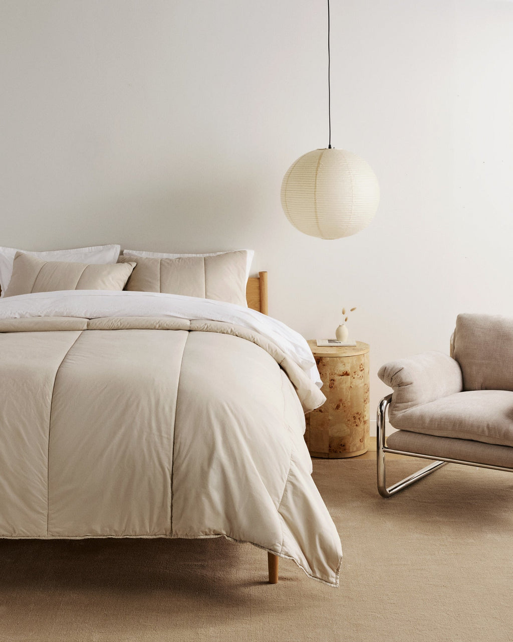 Brushed Cotton Quilt (Bone) - Image 2