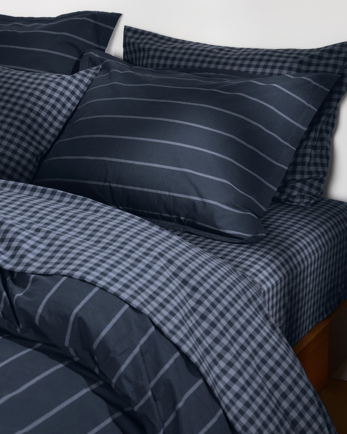 Brushed Cotton Bundle - Dusk Check/Stripe F/Q - Image 4