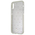 Kate Spade Defensive Hardshell Case for iPhone XS and X - Clear / Pin Dot Gems - New