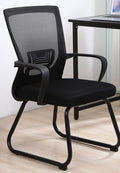 Ergonomic Home Desk Chair with Comfortable Backrest - Bow frame black frame black