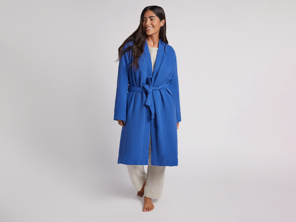 Cloud Cotton Robe - FINAL SALE (Cobalt) - Image 2