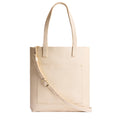 Crossbody Tote - Pebbled Bone / Classic