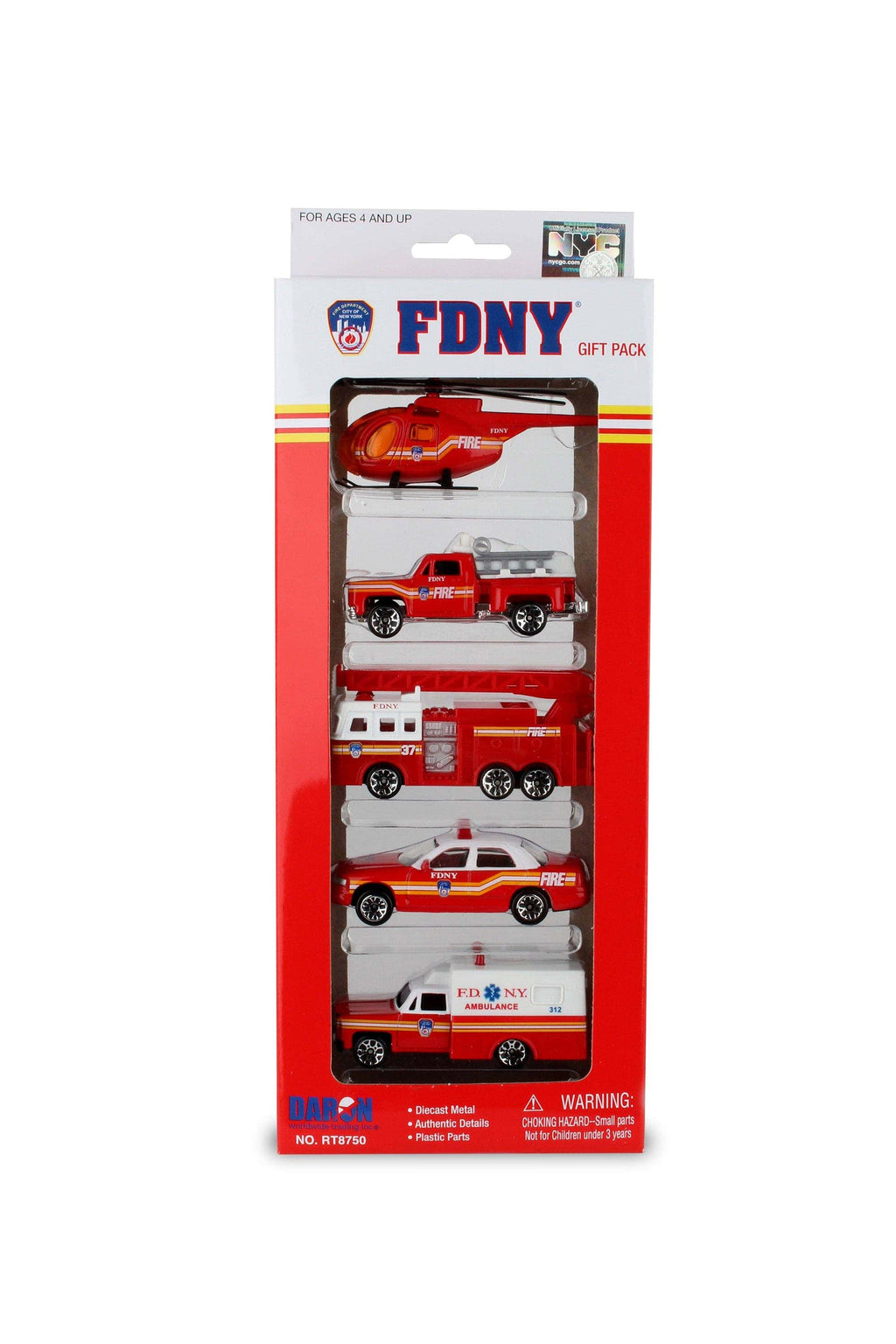 Daron Toys FDNY 5 Piece Vehicle Gift Set - Image 3