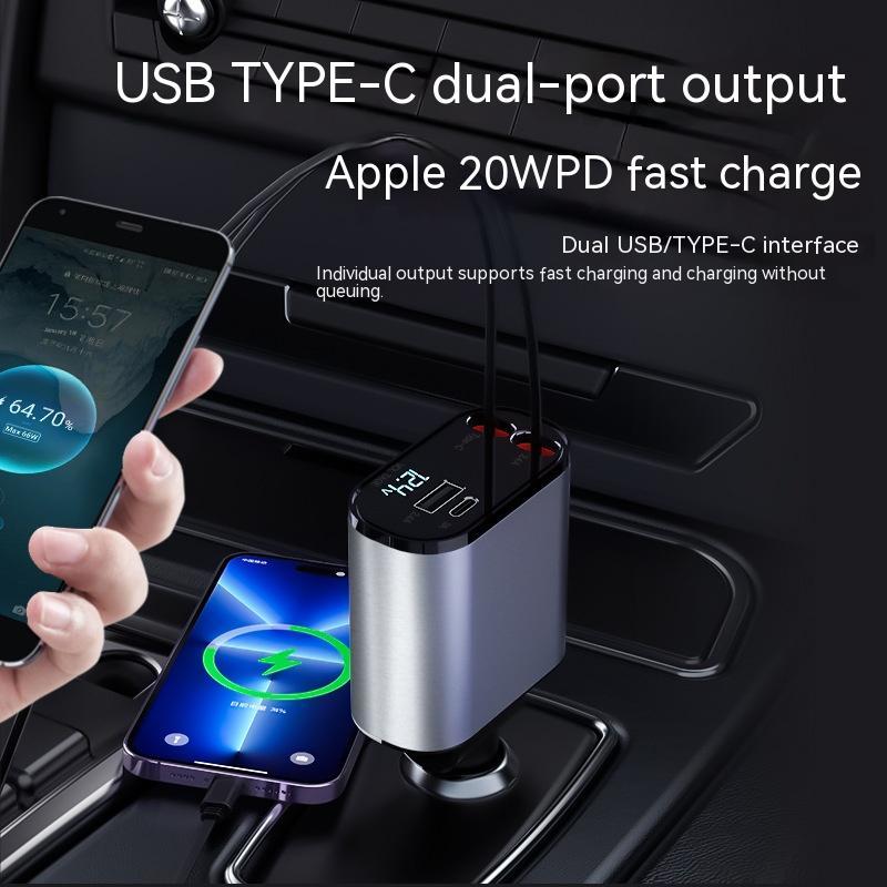 100W Metal Car Fast Charger - Image 2