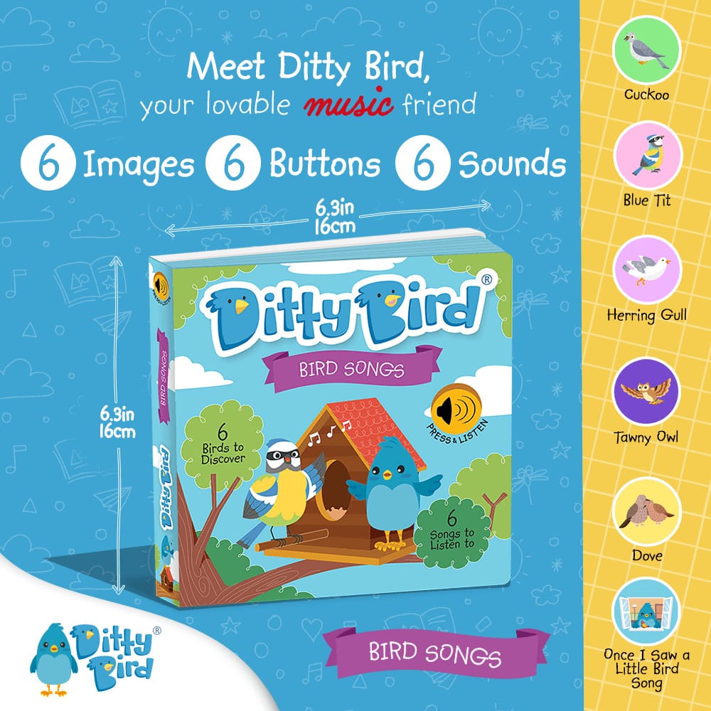 Ditty Bird Musical Books - Bird Sounds - Image 4