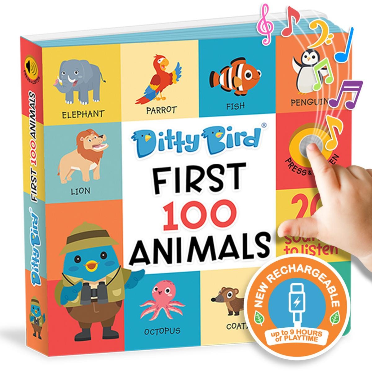 Ditty Bird Musical Books - First 100 Animals - Image 6