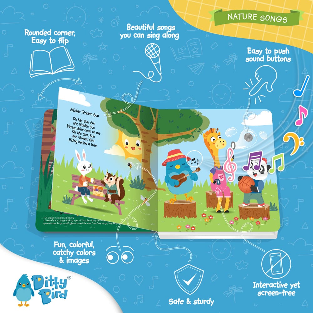 Ditty Bird Musical Books - Nature Songs - Image 4