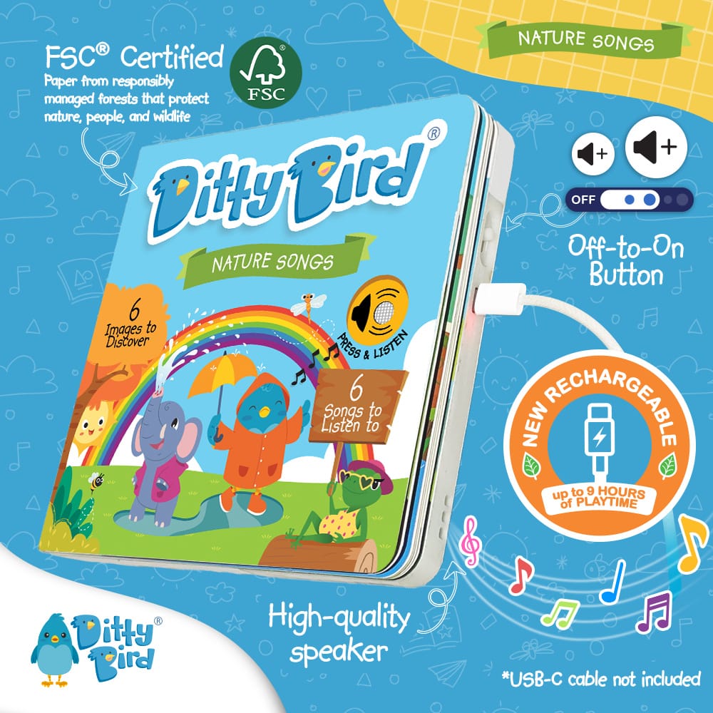 Ditty Bird Musical Books - Nature Songs - Image 2