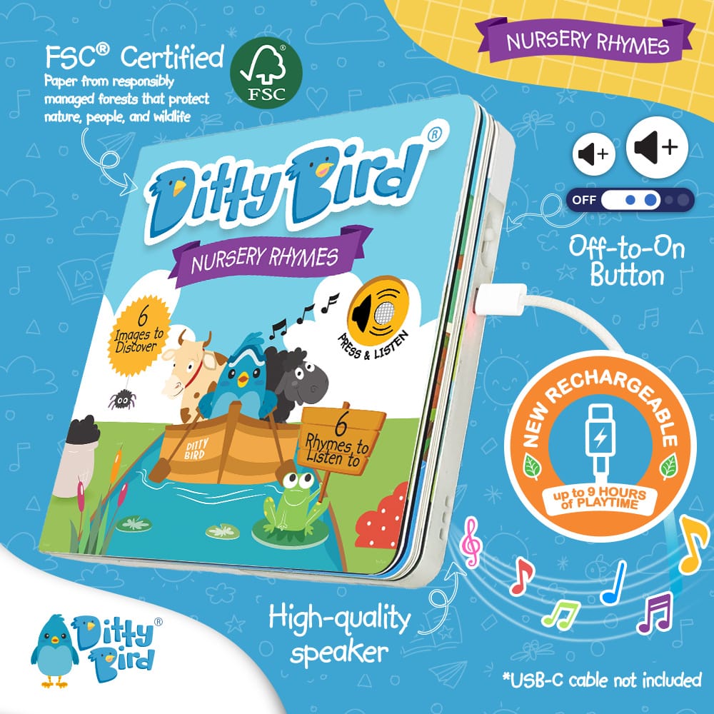 Ditty Bird Musical Books - Nursery Rhymes - Image 3