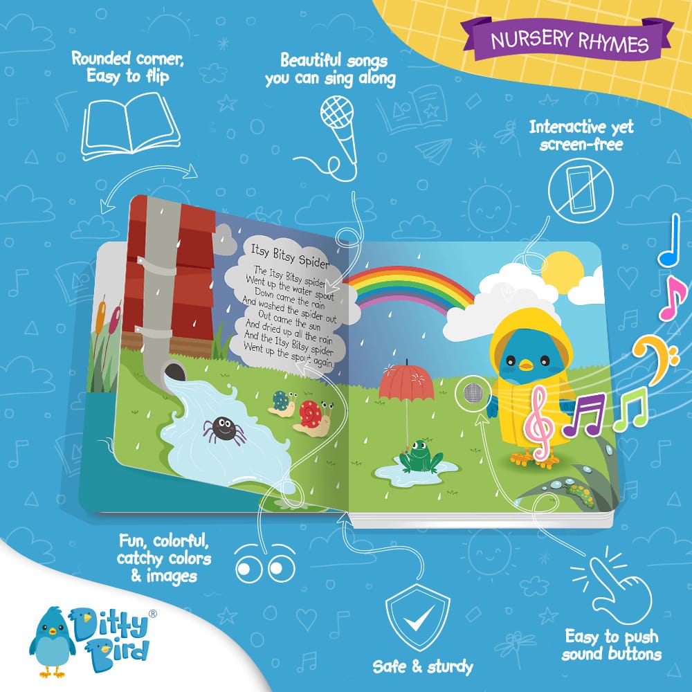 Ditty Bird Musical Books - Nursery Rhymes - Image 5