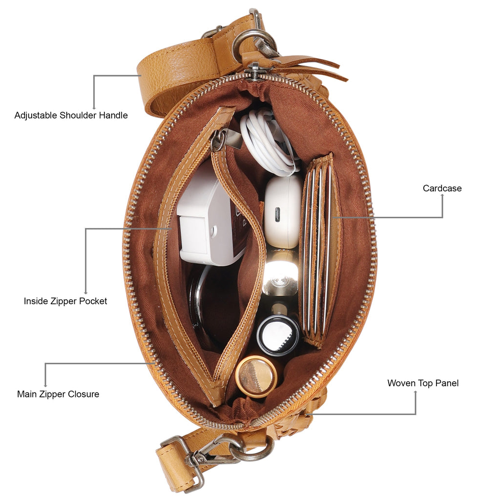Coast Leather Crossbody Bag - Image 8