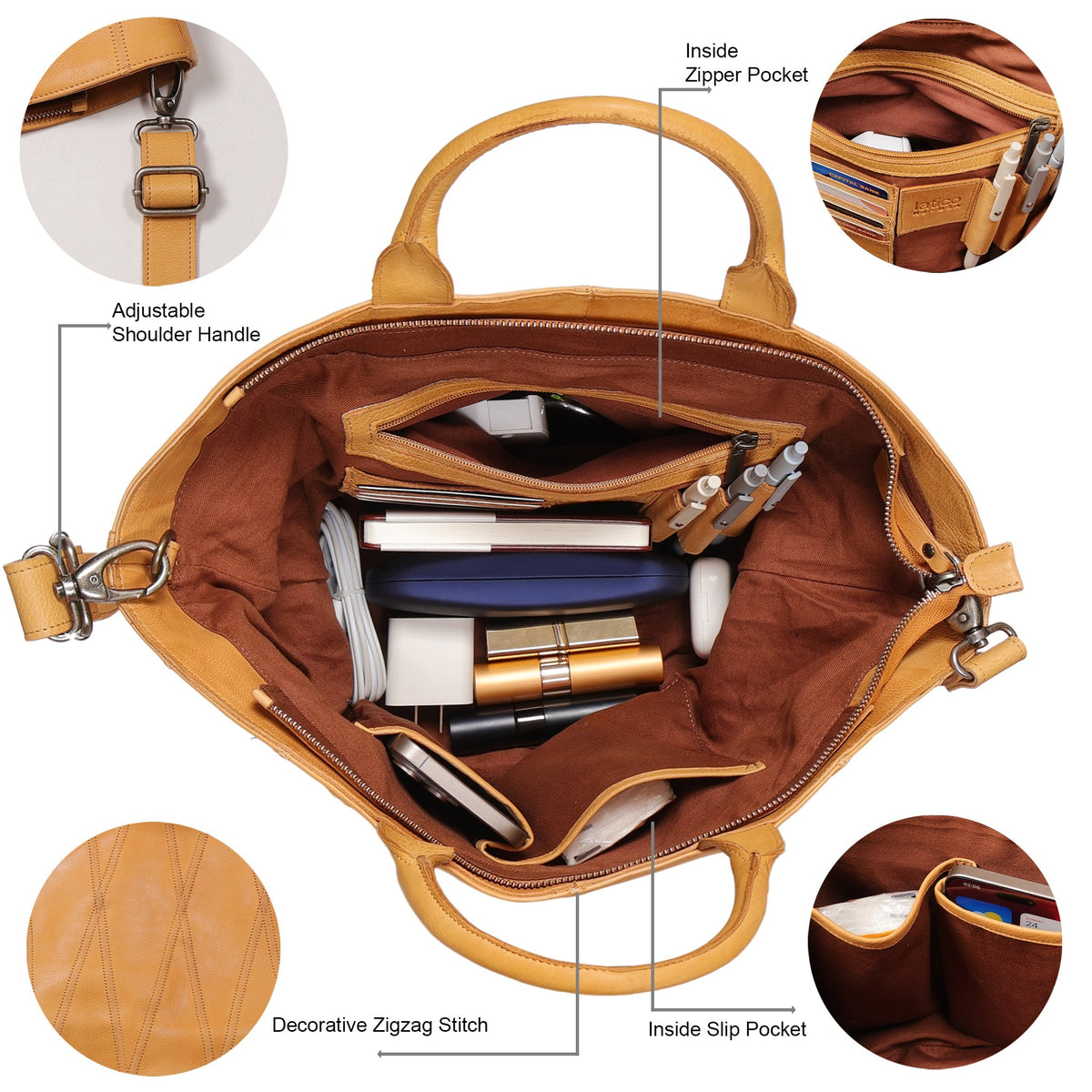 Claudia Diamond Leather Crossbody Bag - Image 7