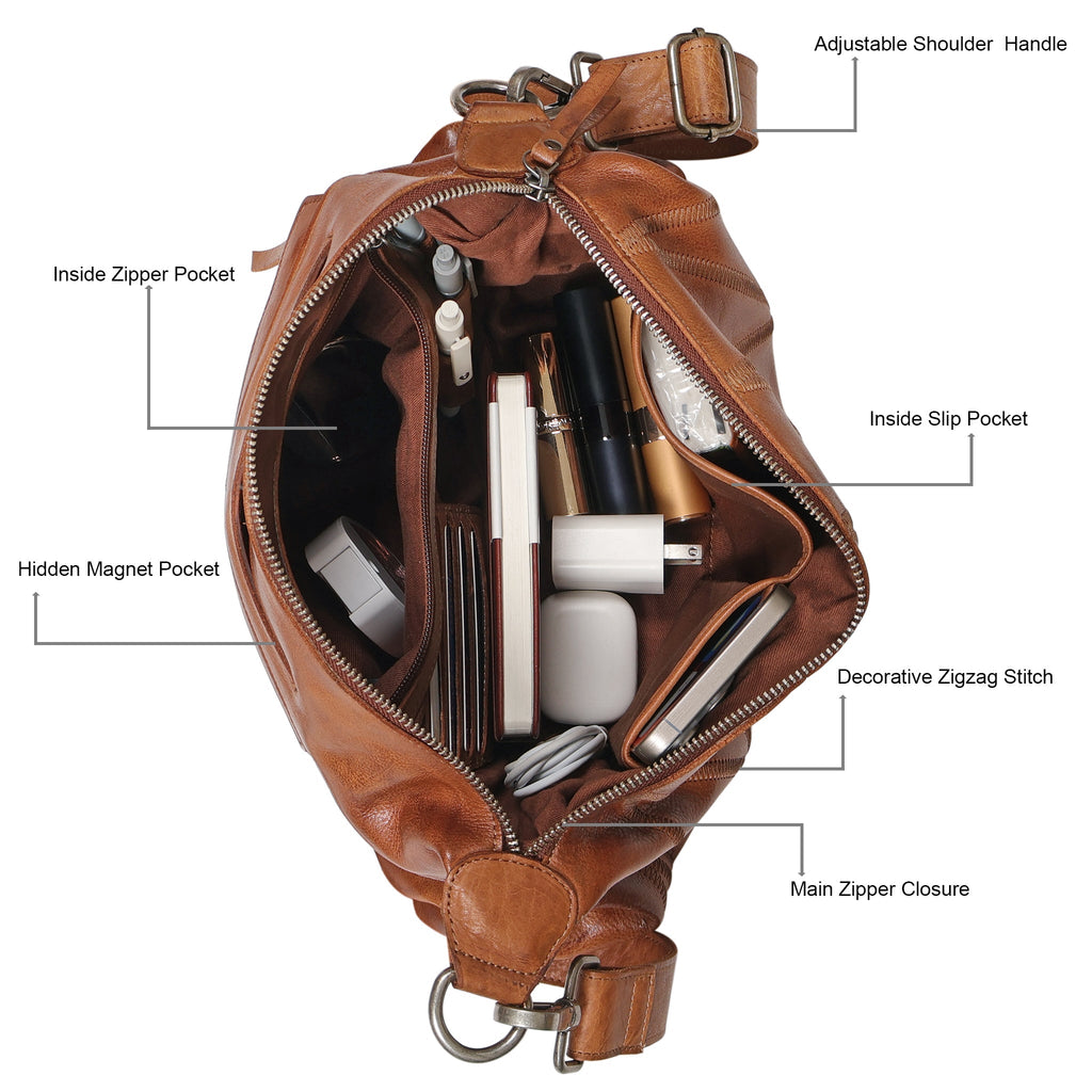 Avery Diamond Leather Crossbody Bag - Image 10