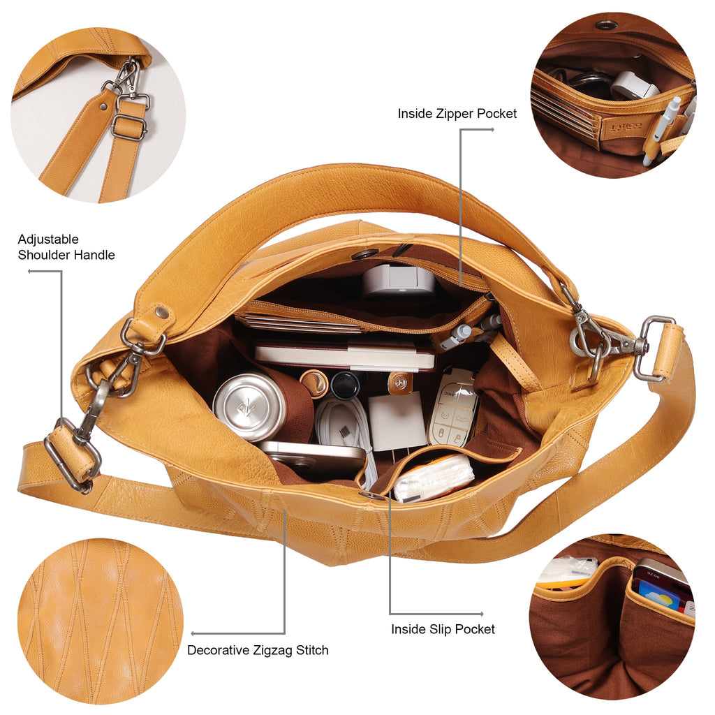 Bree Diamond Leather Shoulder Bag - Image 17