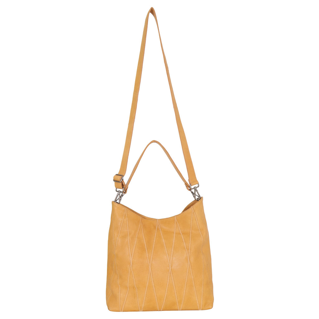 Bree Diamond Leather Shoulder Bag - Image 20